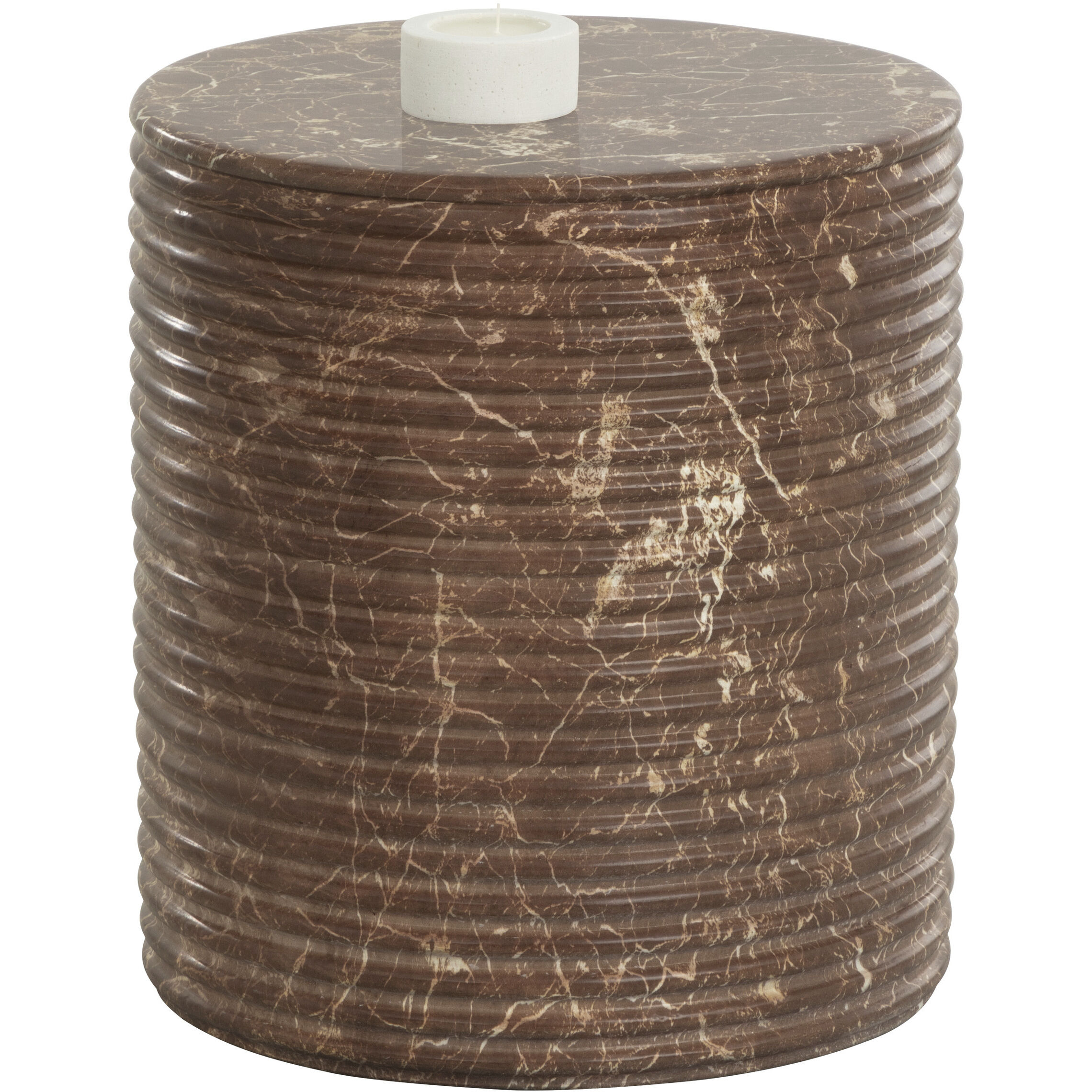 Riva 18.75 inch Brown Outdoor Stool